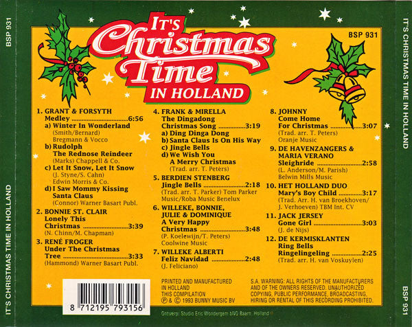 Various : It's Christmas Time In Holland (CD, Comp)