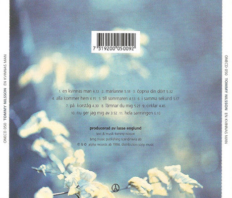 Tommy Nilsson : En Kvinnas Man (CD, Album)