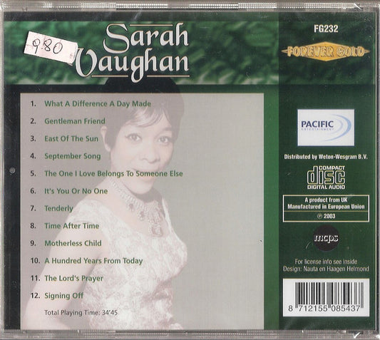 Sarah Vaughan : Sarah Vaughan (CD, Comp)