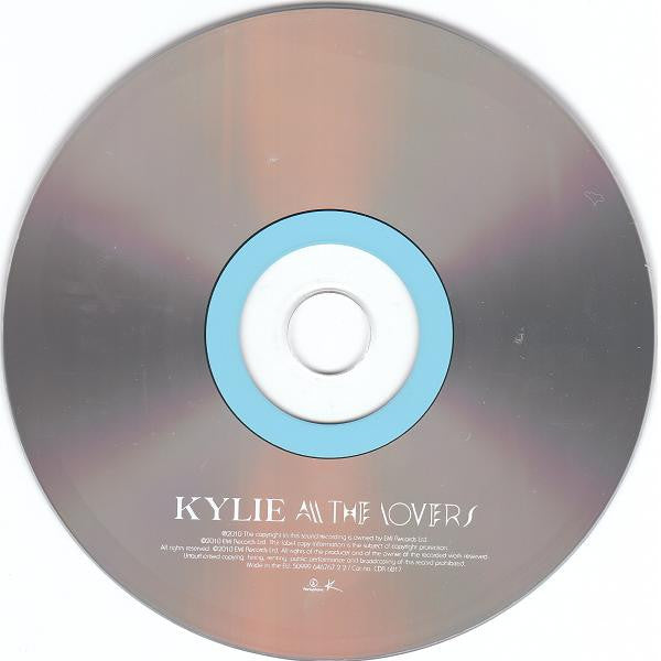 Kylie Minogue : All The Lovers (CD, Single, Car)