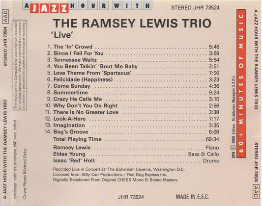 The Ramsey Lewis Trio : Live (CD, Comp)
