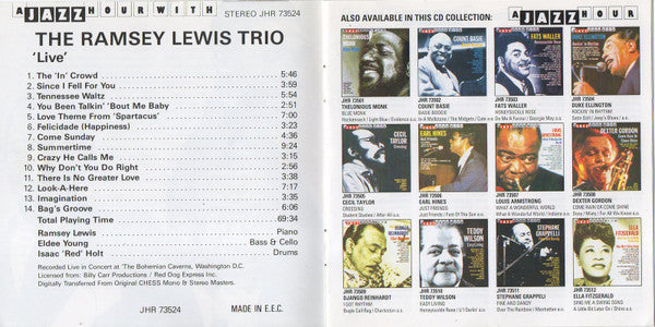 The Ramsey Lewis Trio : Live (CD, Comp)