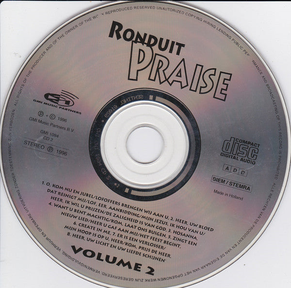 Ronduit Praise Band : Ronduit Praise Volume 1 & 2 (2xCD, Comp)
