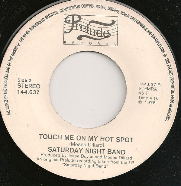 Saturday Night Band : Come On Dance, Dance (7")