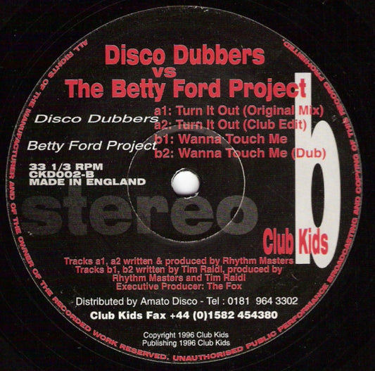 Disco Dubbers vs Betty Ford Project : Disco Battles Part One (12")