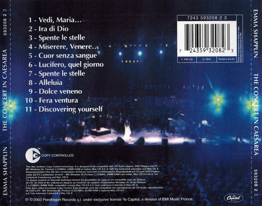 Emma Shapplin : The Concert In Caesarea (CD, Album, Copy Prot.)