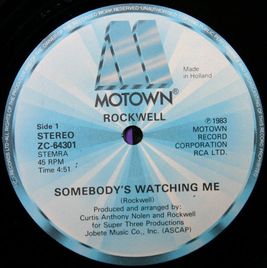 Rockwell : Somebody's Watching Me (12")