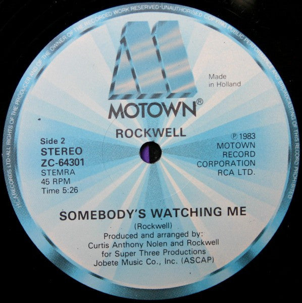 Rockwell : Somebody's Watching Me (12")