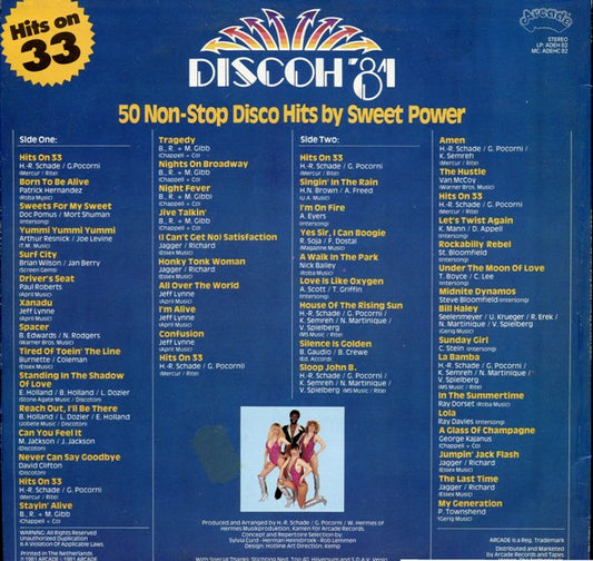 Sweet Power : Discoh '81 - 50 Non-Stop Disco Hits (LP, Album, Mixed)