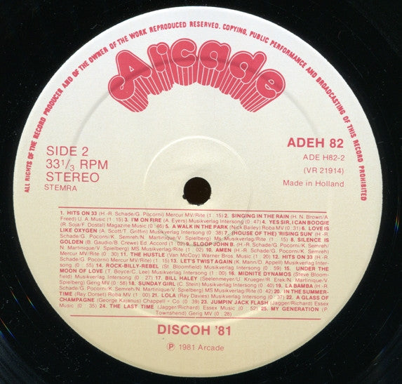 Sweet Power : Discoh '81 - 50 Non-Stop Disco Hits (LP, Album, Mixed)