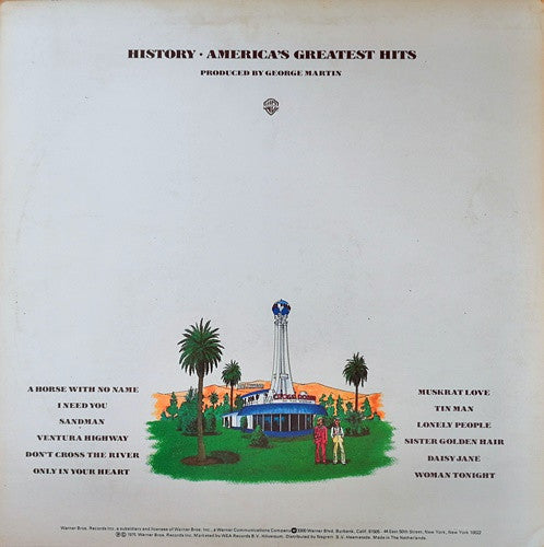 America (2) : History - America's Greatest Hits (LP, Comp)