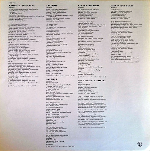 America (2) : History - America's Greatest Hits (LP, Comp)