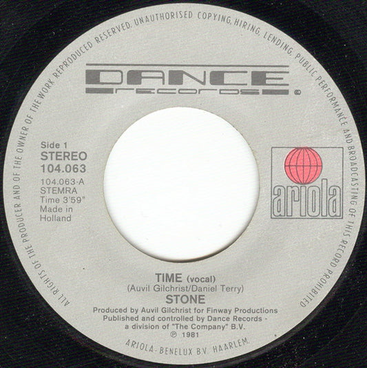 Stone : Time (7", Single)