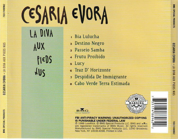 Cesaria Evora : La Diva Aux Pieds Nus (CD, Album)