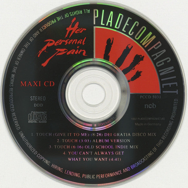 Her Personal Pain : Touch (CD, Maxi)