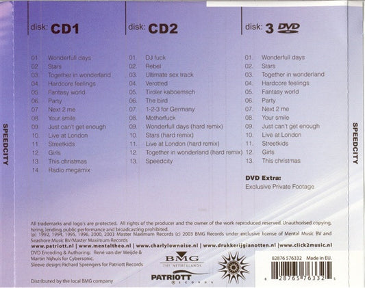Charly Lownoise & Mental Theo : Speedcity (2xCD, Comp + DVD, Comp)