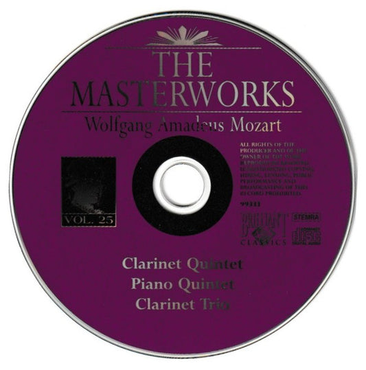 Wolfgang Amadeus Mozart, Antony Pay, Ian Brown (4), Roger Chase : Clarinet Quintet • Piano Quintet • Clarinet Trio (CD, Comp)