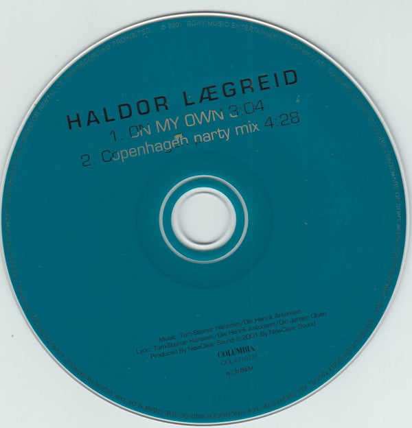 Haldor Laegreid : On My Own (CD, Single)
