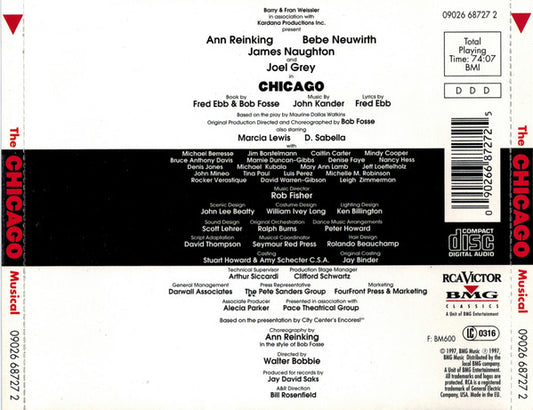 John Kander, Fred Ebb : Chicago The Musical (CD, Album)