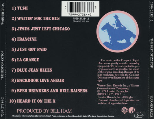 ZZ Top : The Best Of ZZ Top (CD, Comp, RE)