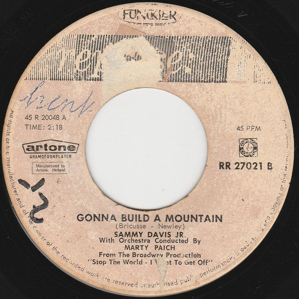 Sammy Davis Jr. : What Kind Of Fool Am I (7")