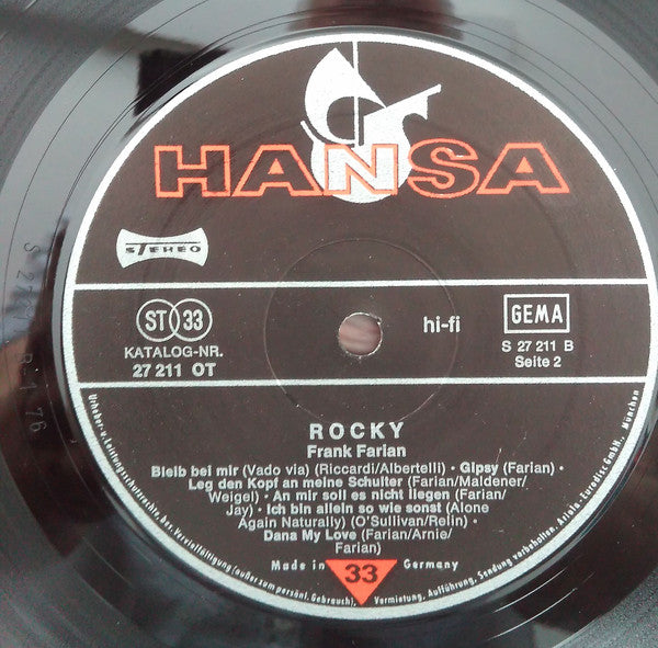 Frank Farian : Rocky (LP, Comp)