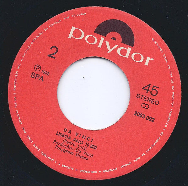 Da Vinci (3) : Fantasmas (7", Single)