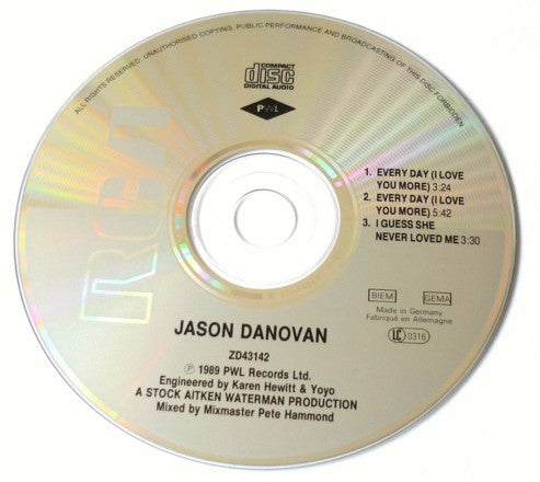Jason Donovan : Every Day (I Love You More) (CD, Single)