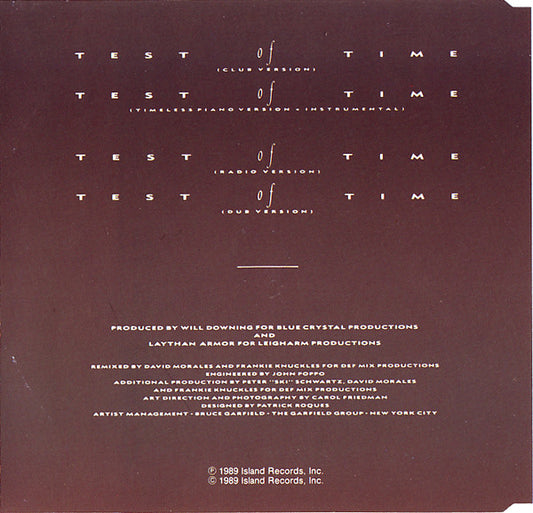 Will Downing : Test Of Time (CD, Maxi)