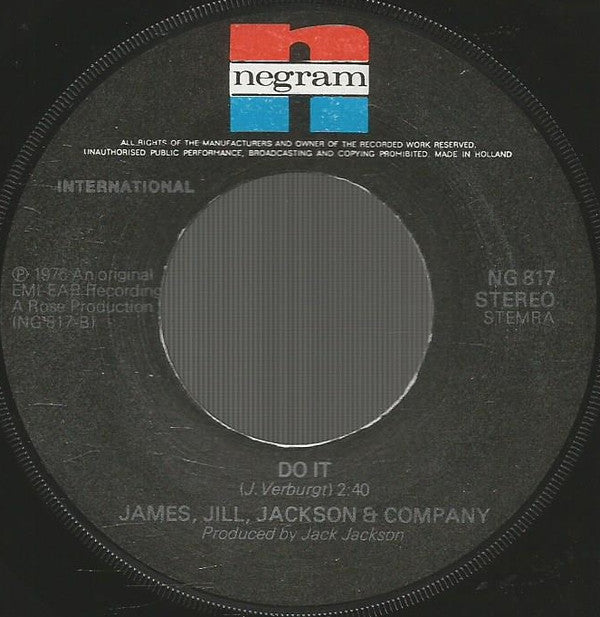James, Jill, Jackson & Company : Superstar (7")