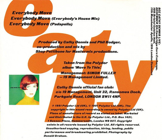 Cathy Dennis : Everybody Move (CD, Maxi)