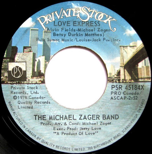 The Michael Zager Band : Let's All Chant / Love Express (7", Single)
