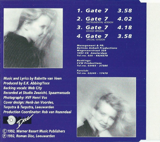 Babette van Veen : Gate 7 (CD, Maxi)