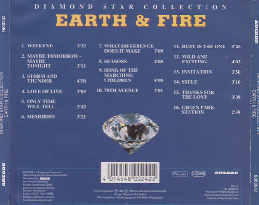 Earth And Fire : Diamond Star Collection (CD, Comp)