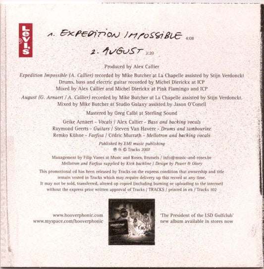 Hooverphonic : Expedition Impossible (CD, Maxi, Promo)