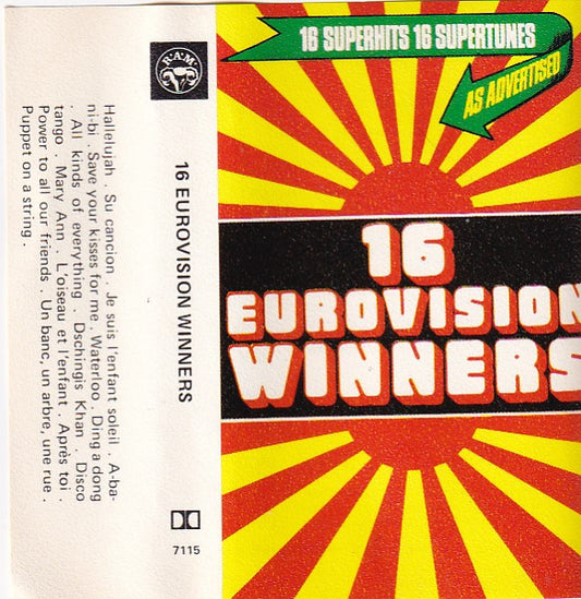 Unknown Artist : 16 Eurovision Winners (Cass, Comp)