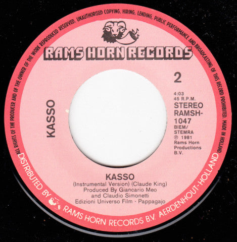 Kasso : Kasso (7", Single)