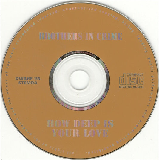 Brothers In Crime : How Deep Is Your Love (CD, Maxi)