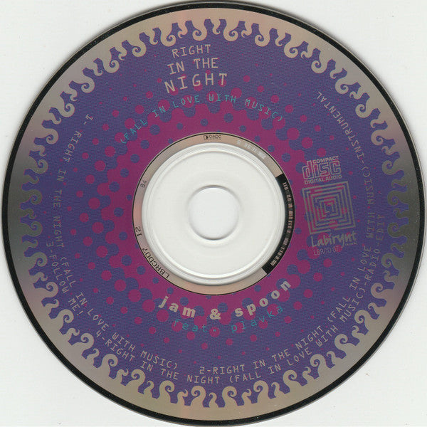 Jam & Spoon Feat. Plavka : Right In The Night (Fall In Love With Music) (CD, Maxi)