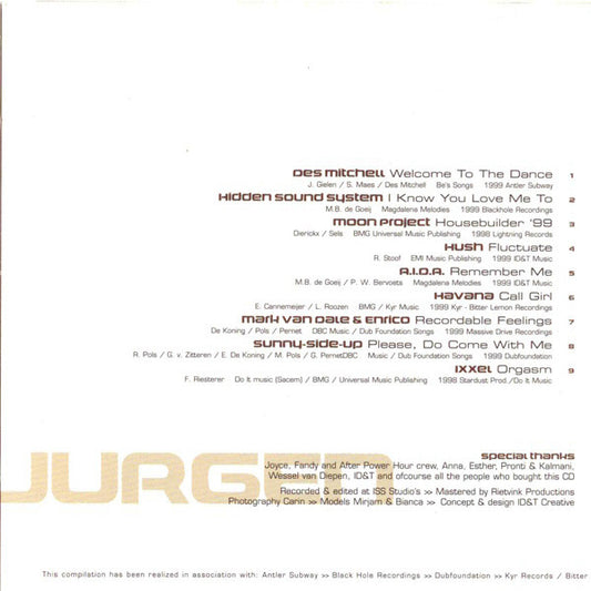 DJ Jurgen : Compiled & Mixed Vol. 1 (CD, Comp, Mixed)