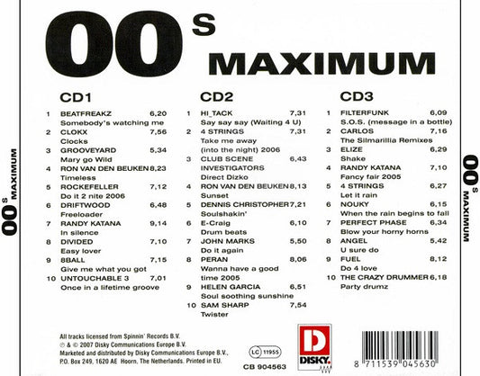 Various : 00s Maximum (3xCD, Comp, Sli)