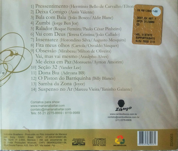 Mariana Baltar : Uma Dama Também Quer Se Divertir (CD, Album)