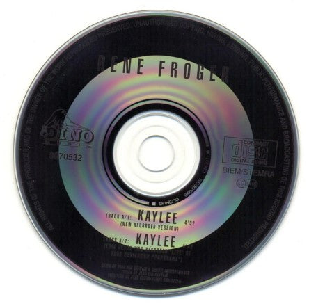 René Froger : Kaylee (CD, Single)