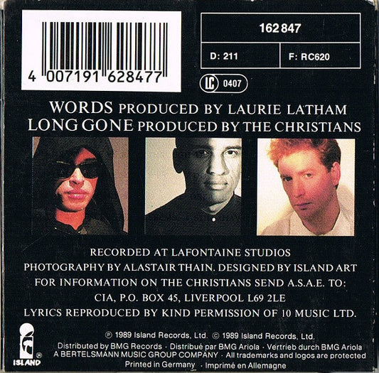 The Christians : Words (CD, Mini, Single)