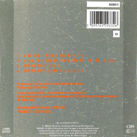 Tommy Conwell And The Young Rumblers : I'm Not Your Man (CD, Single)