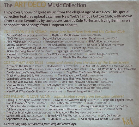 Various : The Art Deco Music Collection (3xCD, Comp + Box)