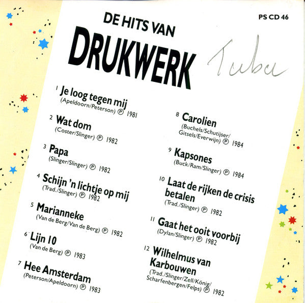 Drukwerk : De Hits Van (CD, Comp)