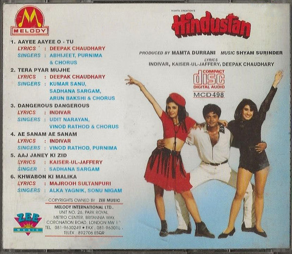 Shyam Surender : Hindustan (CD)