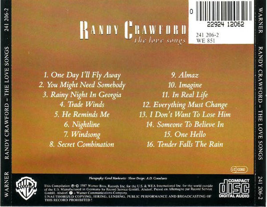 Randy Crawford : The Love Songs (CD, Comp)