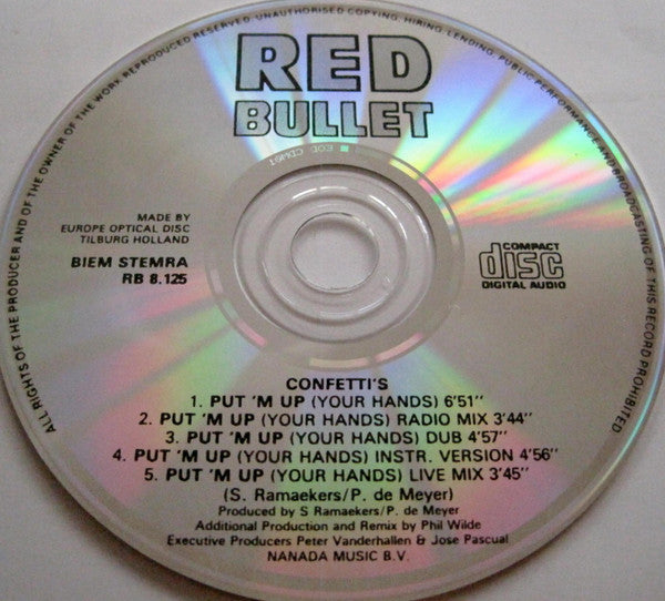 Confetti's : Put'm Up (Your Hands) (CD, Maxi)